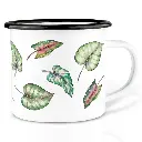 Mug émaillé "Feuilles"