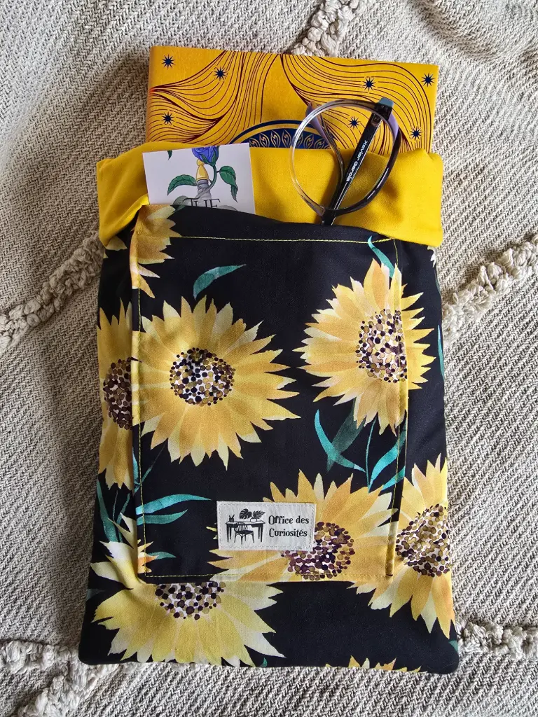 Pochette à livre grand format Tournesols