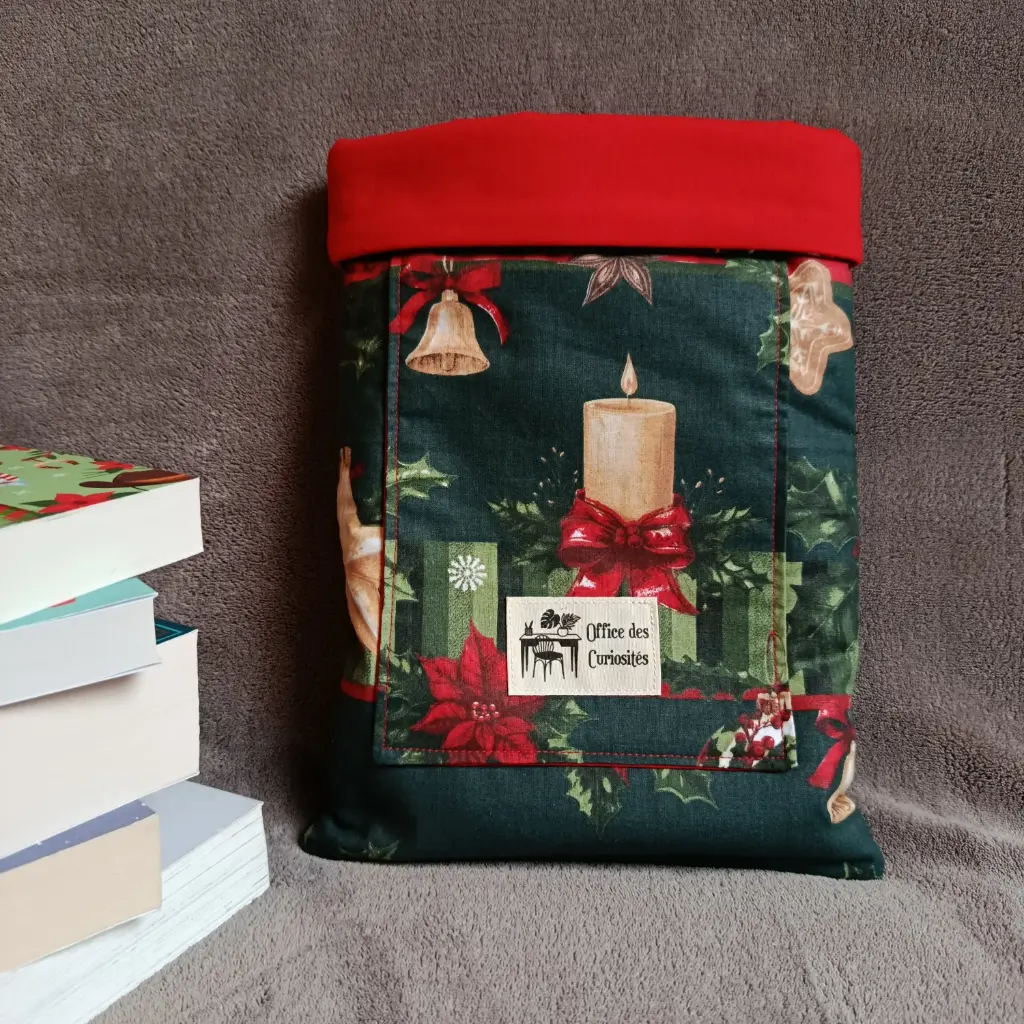 [14.16] Pochette à livre grand format Guirlandes de Noël