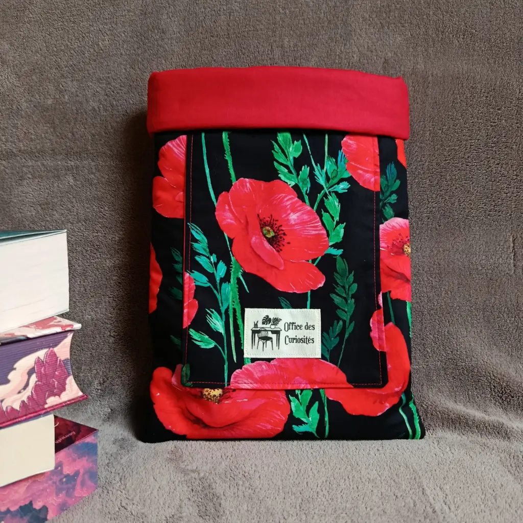 [14.18] Pochette à livre grand format Coquelicots