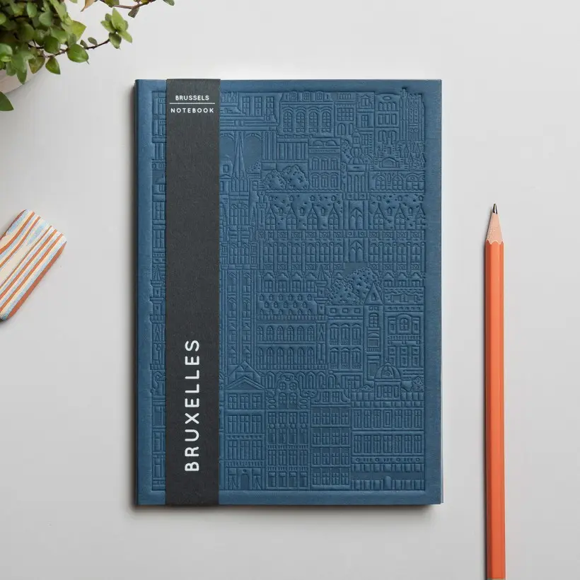 [2.1] Carnet de notes "City" - Plusieurs modèles (Bruxelles - bleu)