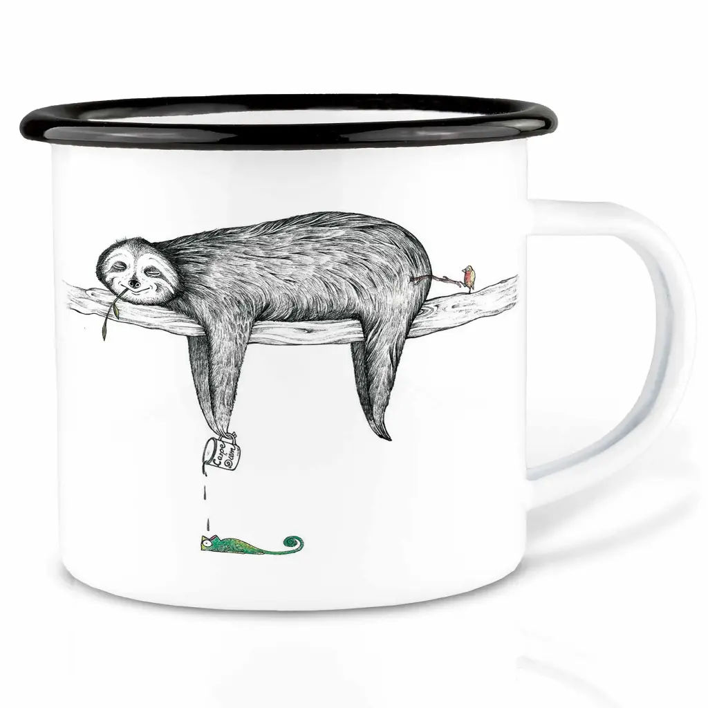 [7.2] Mug émaillé "Paresseux"